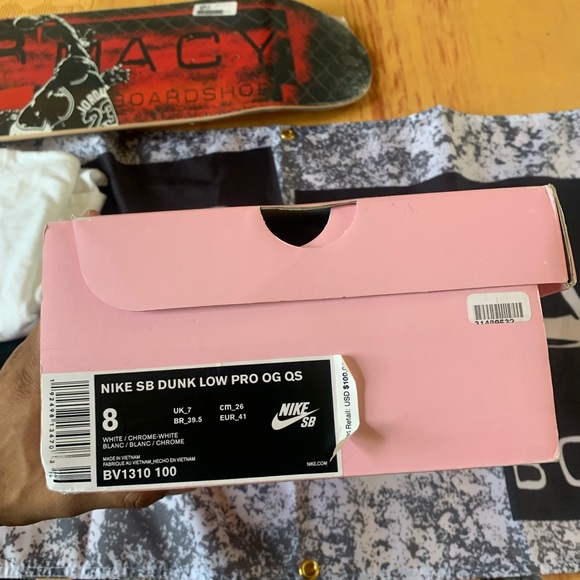 Nike Sb dunk low White Diamonds - Picture 2 of 8